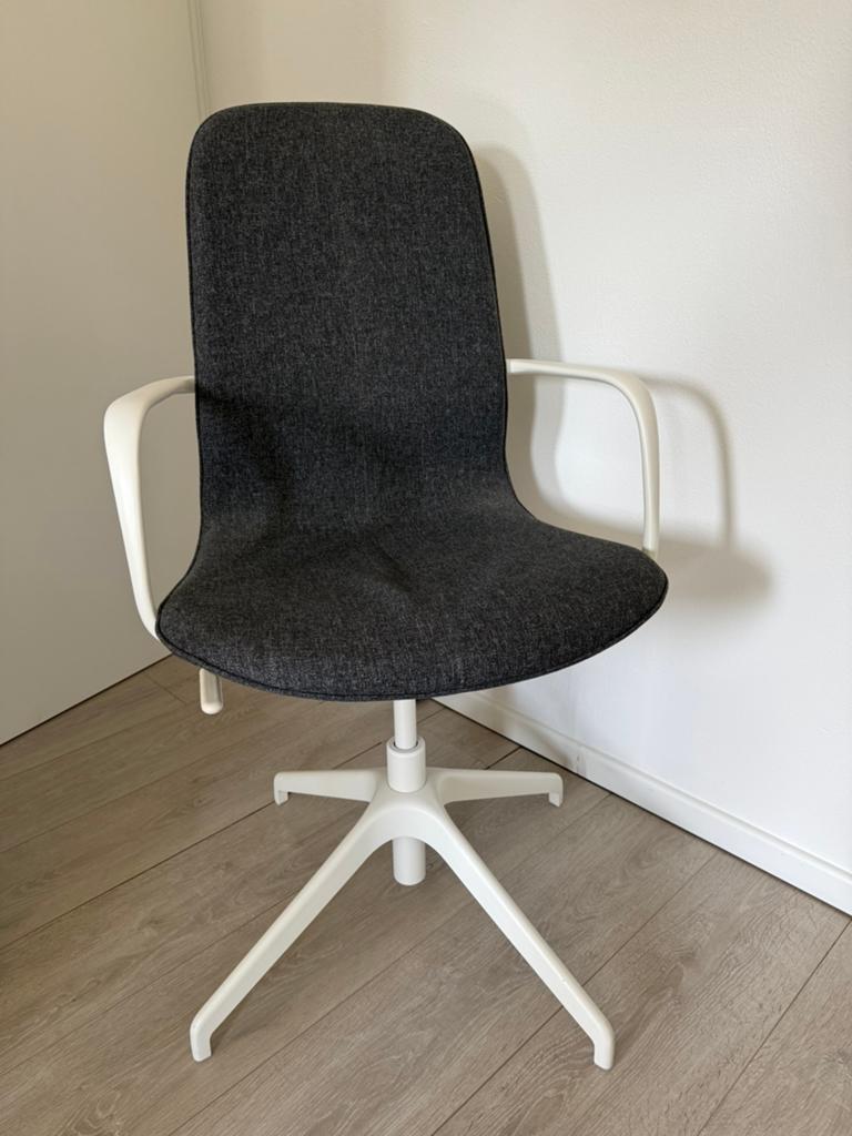 Ikea LÅNGFJÄLL Bureaustoel, Huis en Inrichting, Bureaustoelen, Ophalen, Zo goed als nieuw, Wit