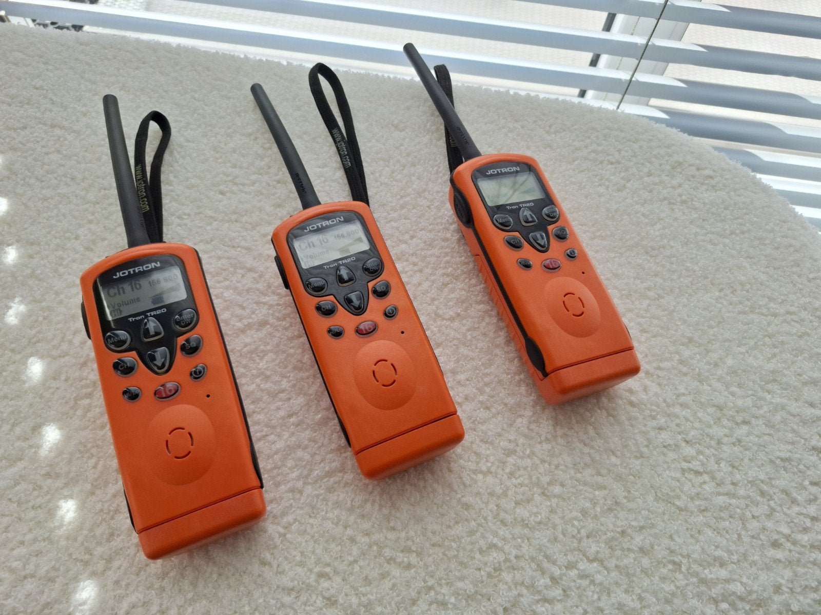 3 stuks Jotron Tron TR20 marifoon/handheld VHF, Ophalen, Gebruikt, Communicatie