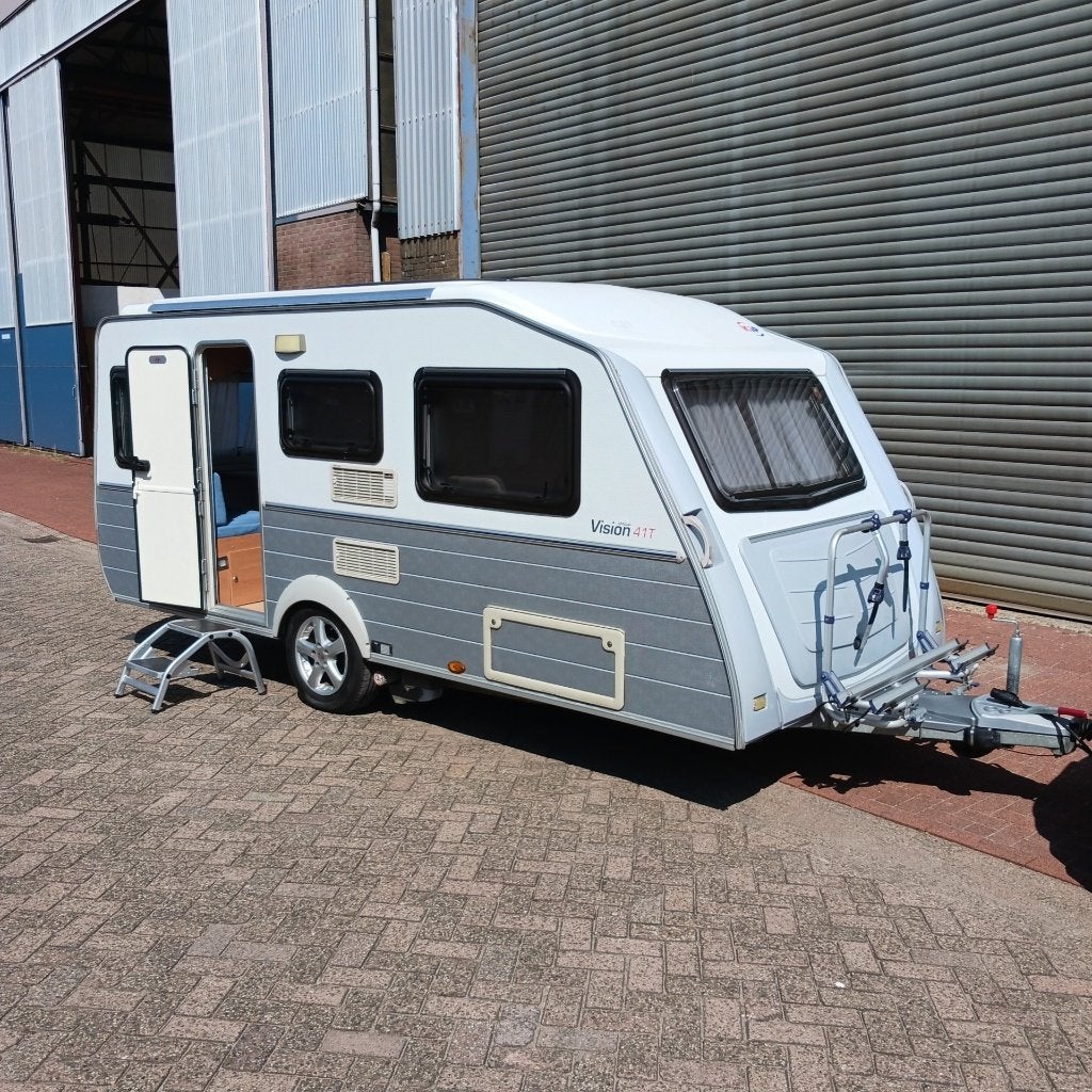 Kip vision 41T special; redelijk bod gevraagd, Caravans en Kamperen, Caravans, Dwars-stapelbed, Kleine zit, 750 - 1000 kg, Particulier
