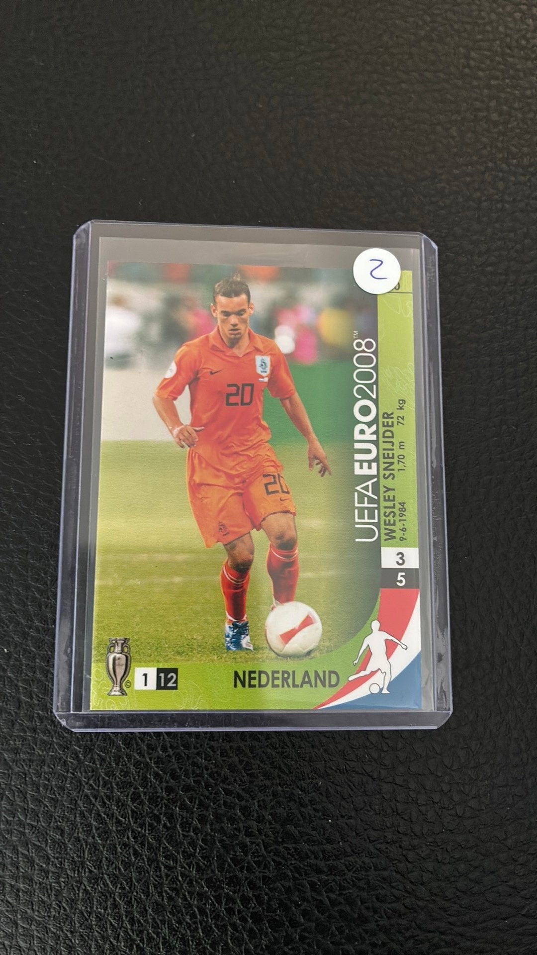 Panini card euro 2008 wesley sneijder, Ophalen of Verzenden, Zo goed als nieuw, Buitenlandse clubs, Poster, Plaatje of Sticker
