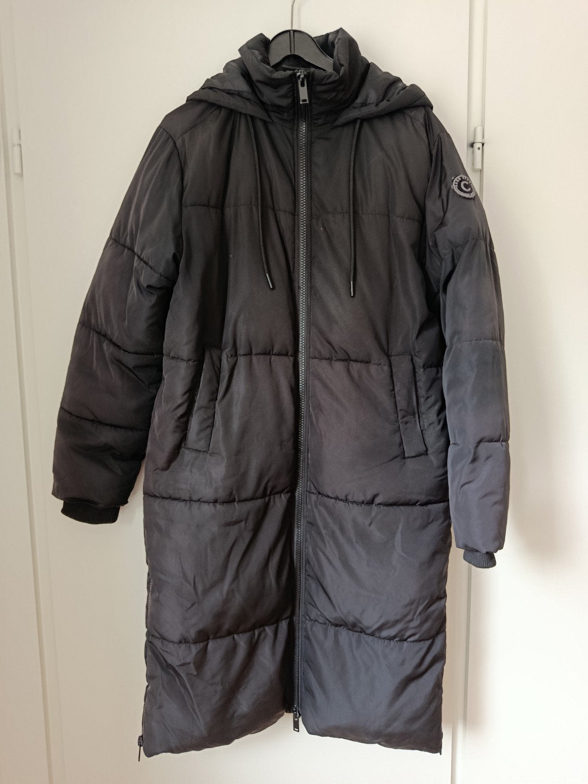 Cars Jeans lange winterjas maat L, Zwart, Maat 42/44 (L), Ophalen of Verzenden, Zo goed als nieuw