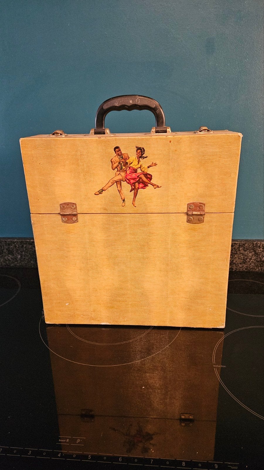 Vintage platenkoffer voor 12 inch platen, Ophalen, Gebruikt, 12 inch, Overige typen