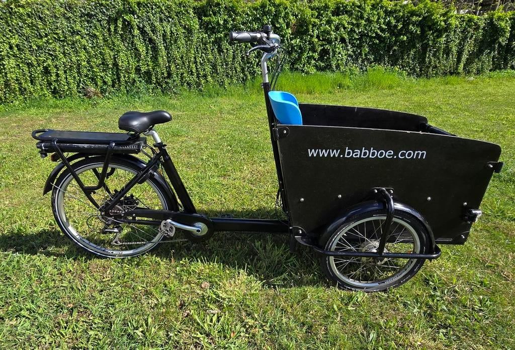 Babboe big elektrisch bakfiets, Ophalen of Verzenden, Gebruikt, 4 kinderen of meer