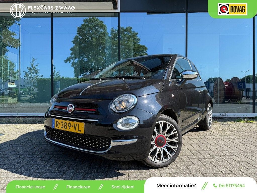 Fiat 500 1.0 Hybrid RED - Navi - Pano/Schuifdak - Climate -, Auto's, Fiat, Bedrijf, Te koop, ABS, Airbags, Airconditioning, Android Auto