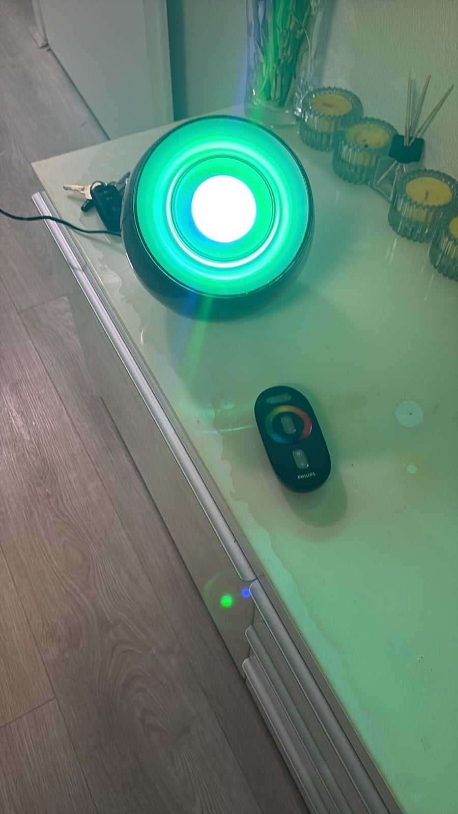 Philips LivingColors LED Lamp Zwart, Ophalen, Dimbaar, Gebruikt, Sfeerlamp