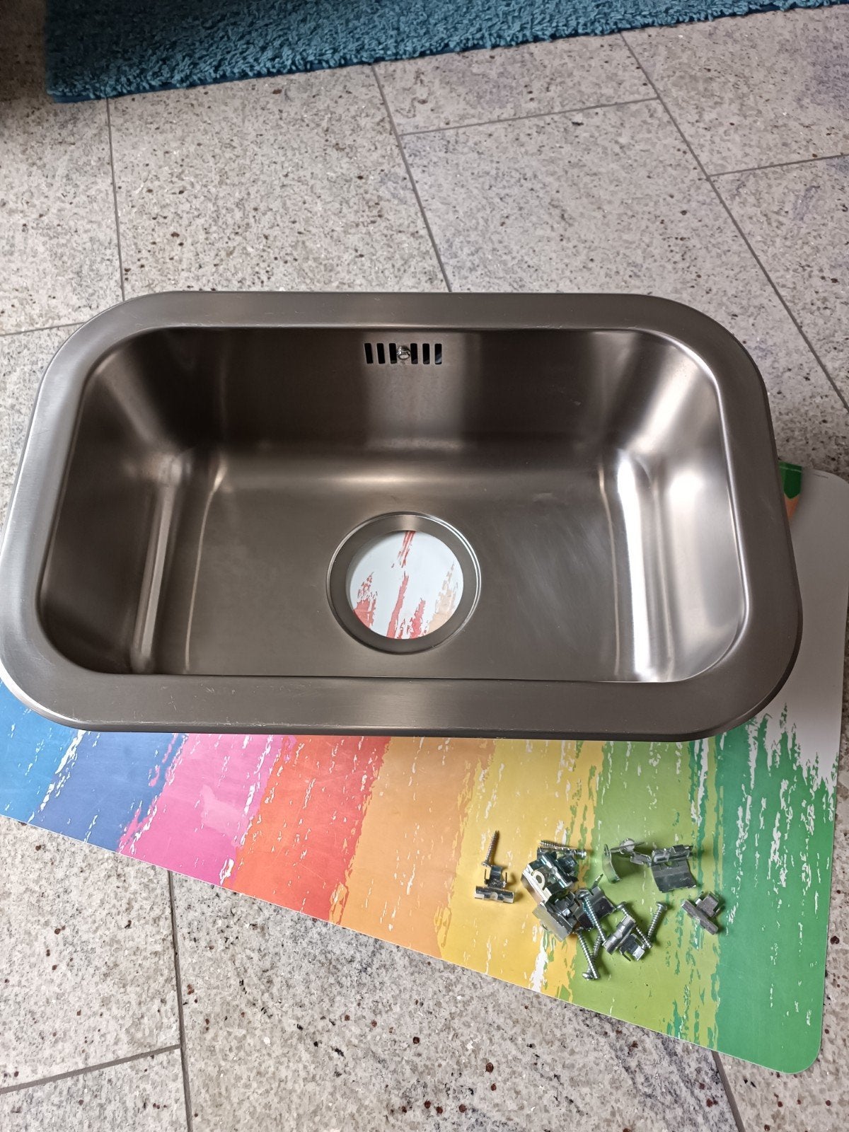 Ikea Inbouw spoelbak, RVS 47x30cm, Ophalen