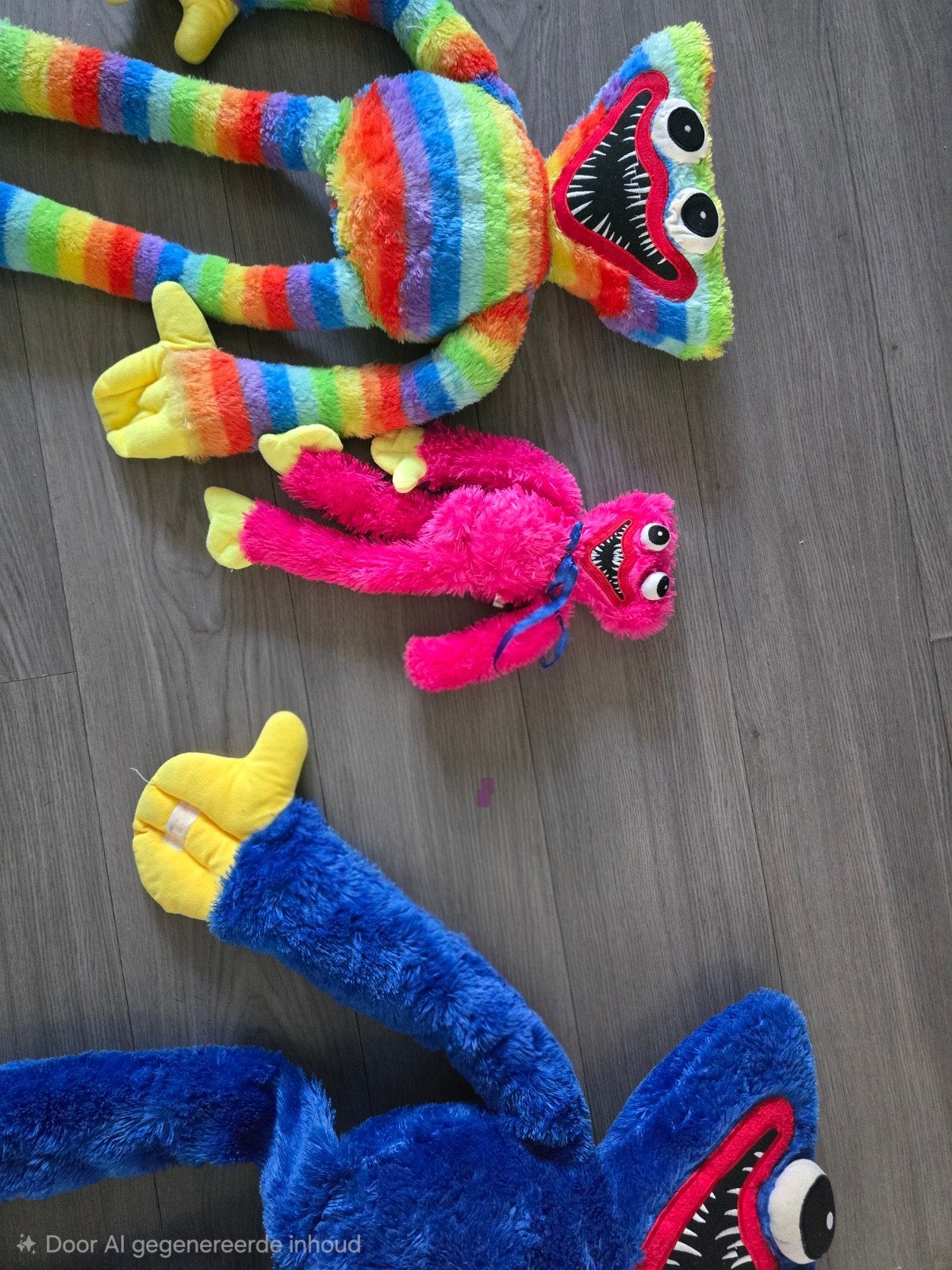 Huggy Wuggy Knuffels - Regenboog, Roze en Blauw, Gebruikt, Overige merken, Overige karakters, Overige typen