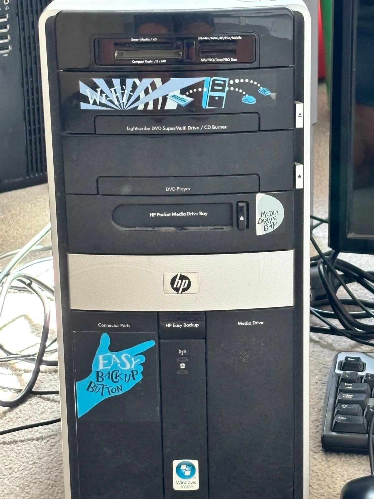 HP Pavilion m9180 Desktop PC met Acer P223W Monitor, Ophalen, Gebruikt, HDD, Minder dan 4 GB