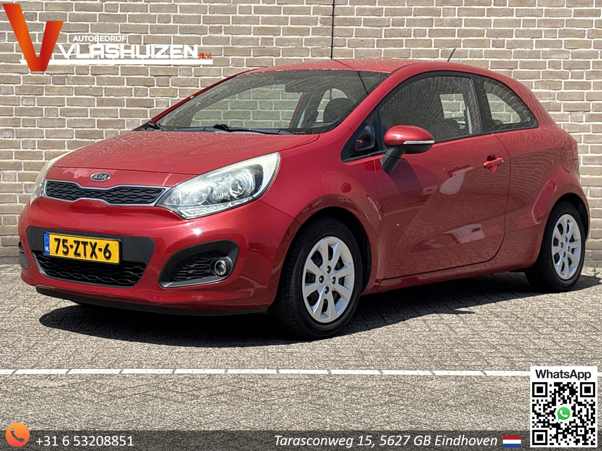 Kia Rio 1.2 CVVT Plus Pack | Airco | Cruise | PDC | Trekhaak, Auto's, Kia, Bedrijf, Te koop, Rio, ABS, Airbags, Airconditioning