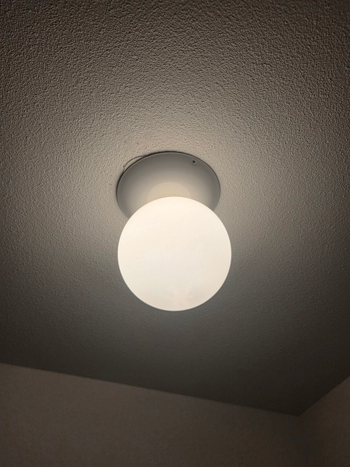 Witte Plafondlamp Bol - Modern Design, Gebruikt, Modern, Wit, Glas