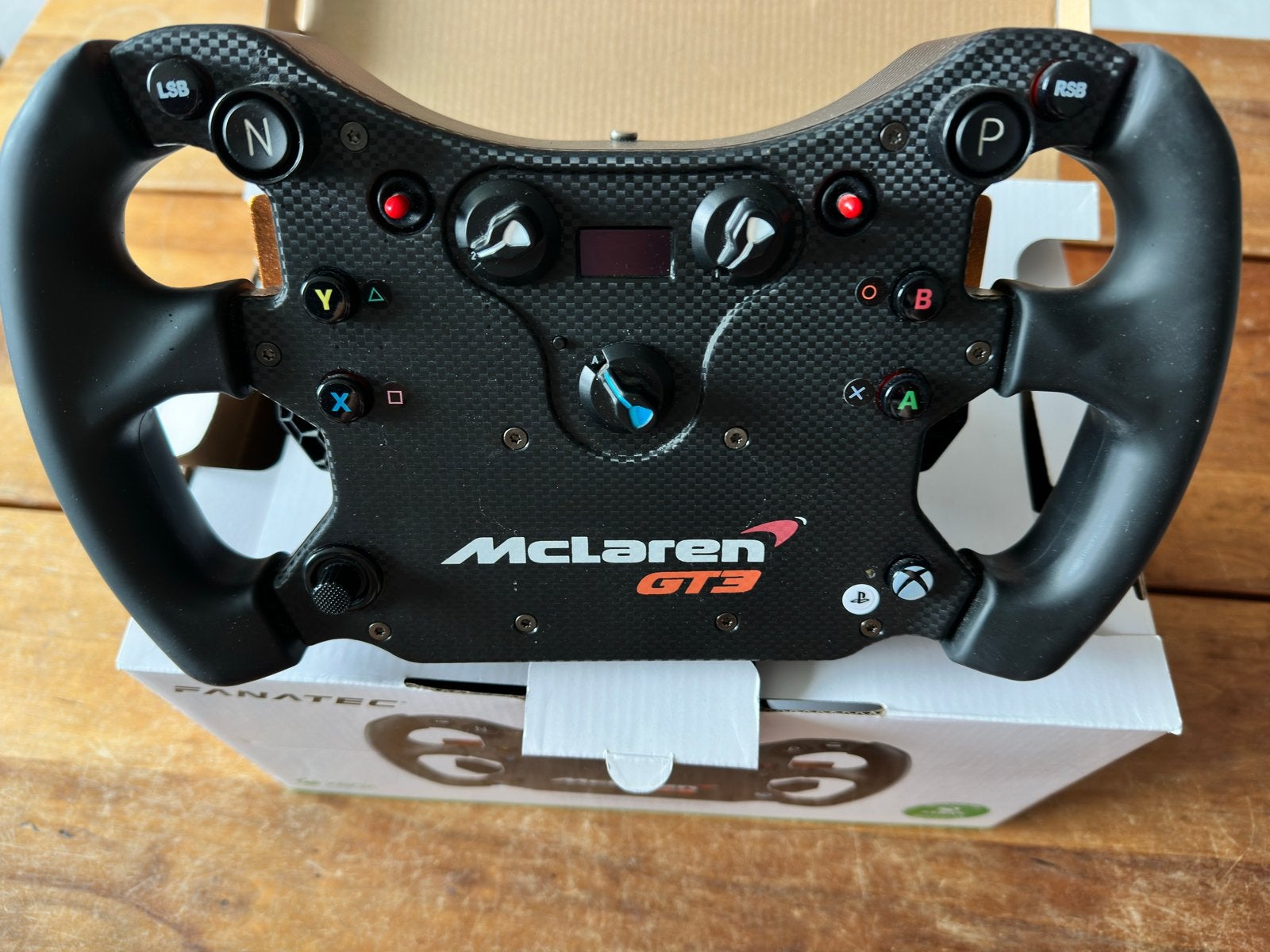 Fanatec CSL Elite McLaren GT3 V2 Stuur Xbox/PS5 + QR1, Racestuur, Xbox, Ophalen of Verzenden, Zo goed als nieuw