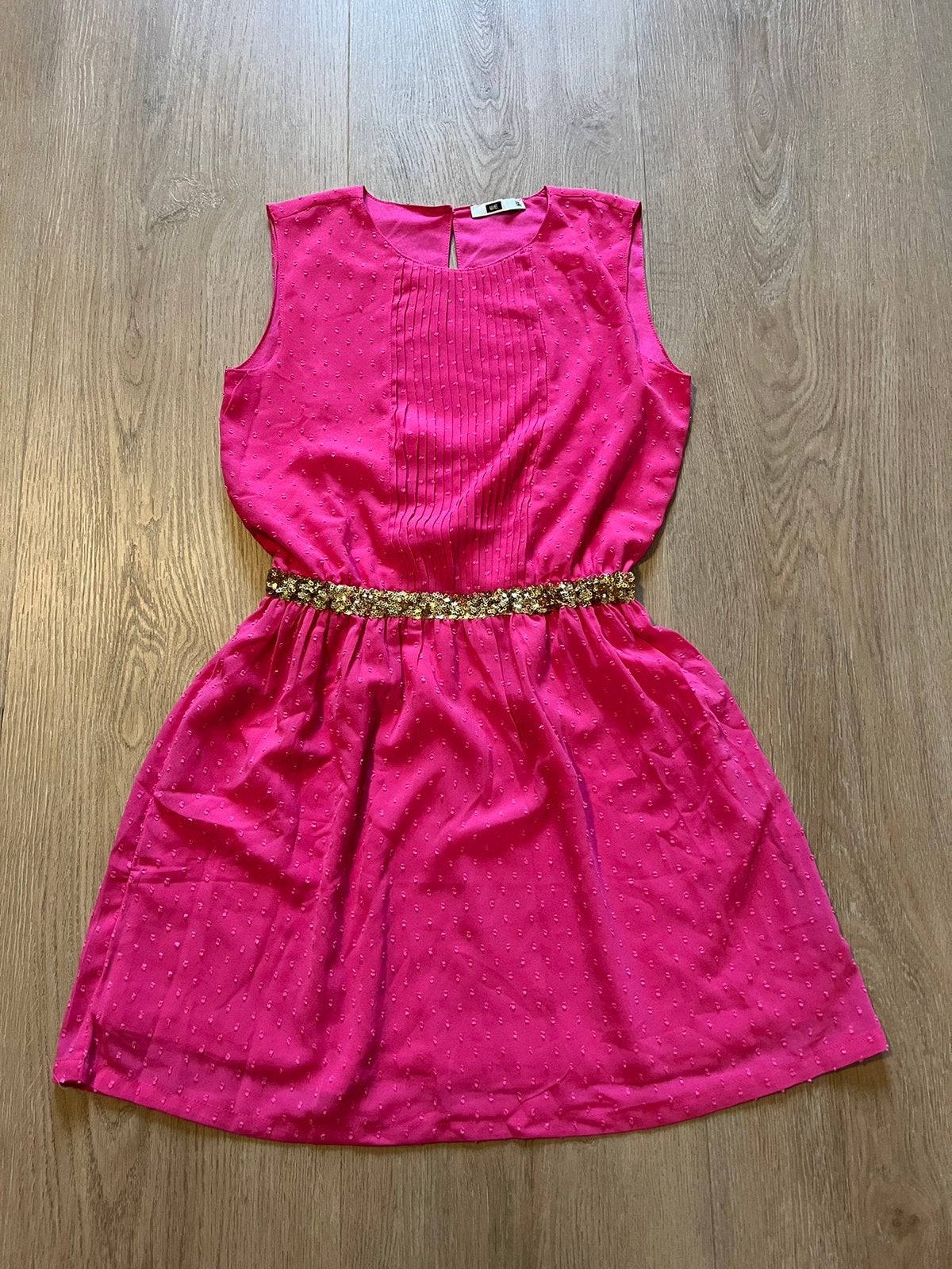 WE jurk meisje maat 134 / 140 roze, Kinderen en Baby's, Kinderkleding | Maat 134, Ophalen of Verzenden, Zo goed als nieuw, Meisje