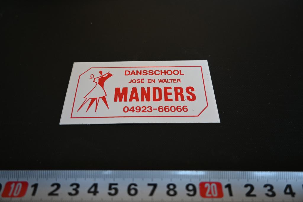 sticker dansschool josé en walter manders gemert, Verzamelen, Ophalen, Zo goed als nieuw
