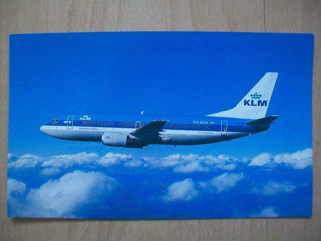 Ansichtkaart van KLM - Boeing 737 - 20 x 12 cm, Ophalen of Verzenden, Nieuw, Kaart, Foto of Prent