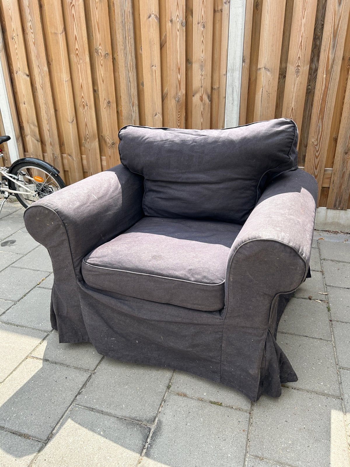 Ikea Ektorp Fauteuil met Wasbare Hoes ZSM AFHALEN, Huis en Inrichting, Fauteuils, Ophalen, Zo goed als nieuw, Stof, 75 tot 100 cm