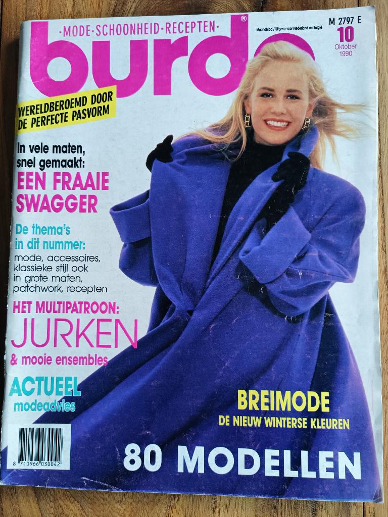 Burda oktober 1990 met 80 modellen, Ophalen of Verzenden, Zo goed als nieuw, Vrouw, Burda