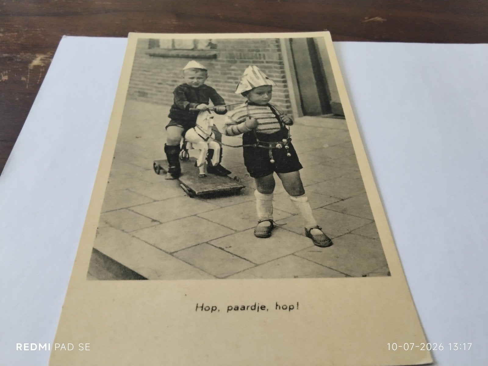 Oude ansichtkaart: Hop, paardje, hop! (Nederl. Fabrikaat), Ophalen of Verzenden, Kinderen