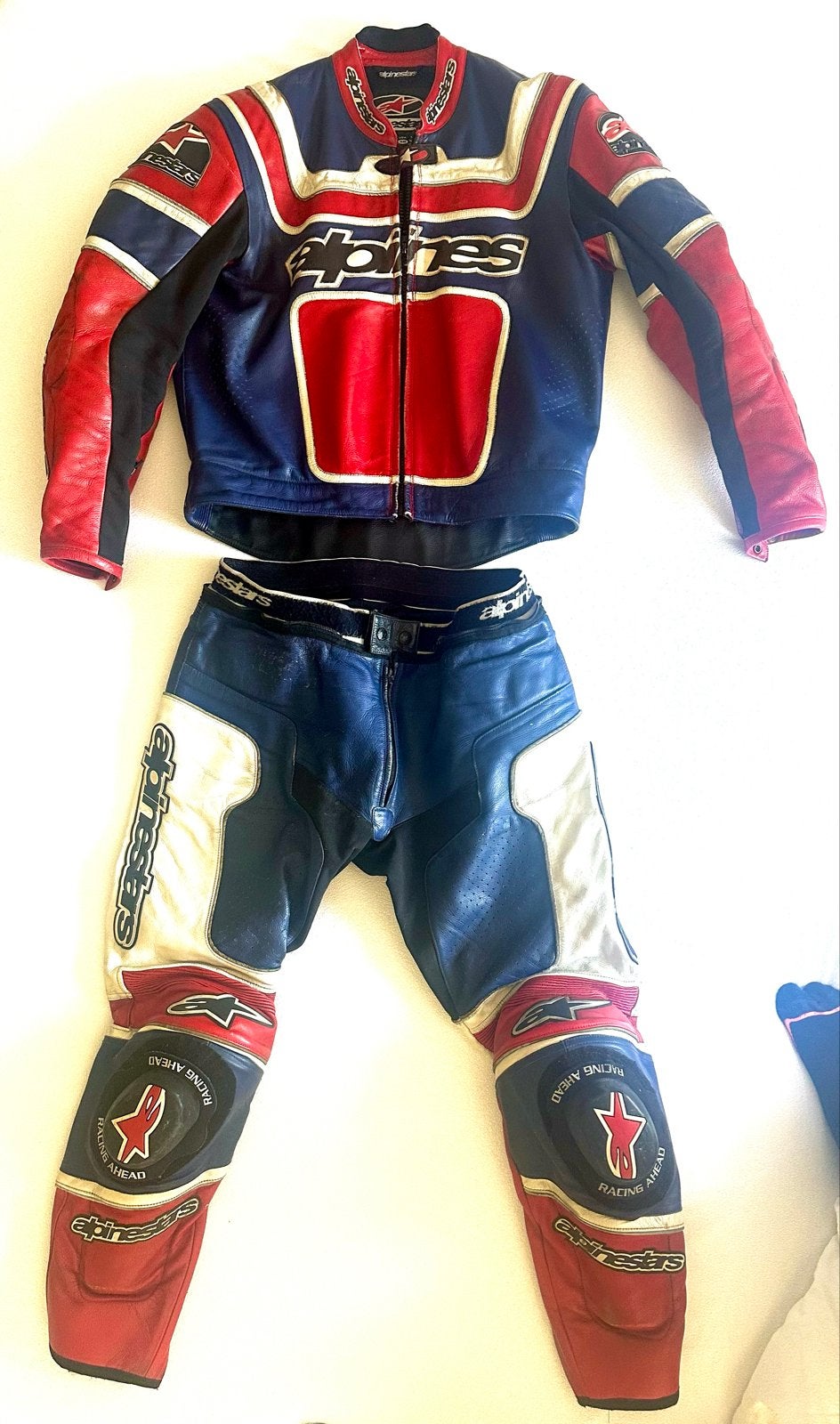 Alpinestars leren 2dlg combipak (jas en broek) - Maat 58, Ophalen, Tweedehands, Heren, Combipak