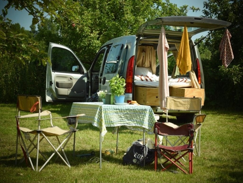 Renault Kangoo 1.6 Automaat 2007 – Mini Camper – Grijs, 1095 kg, 49 €/maand, Origineel Nederlands, Kangoo
