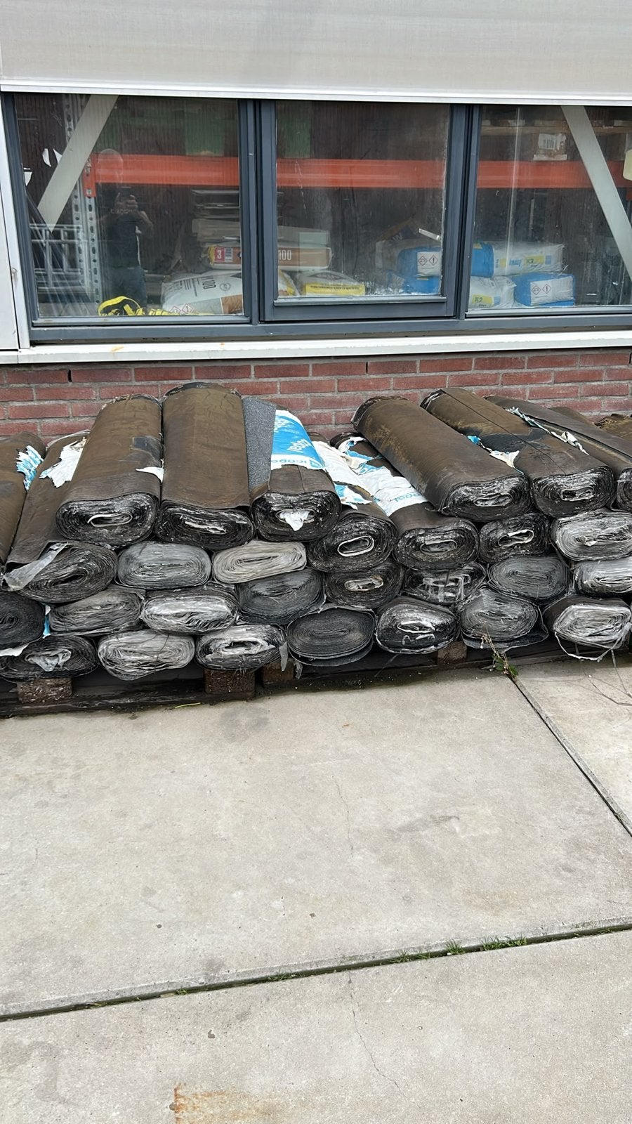 Icopal Bitumen Toplaag dakleer rollen, Overige materialen, Gebruikt, Zwart, Ophalen of Verzenden