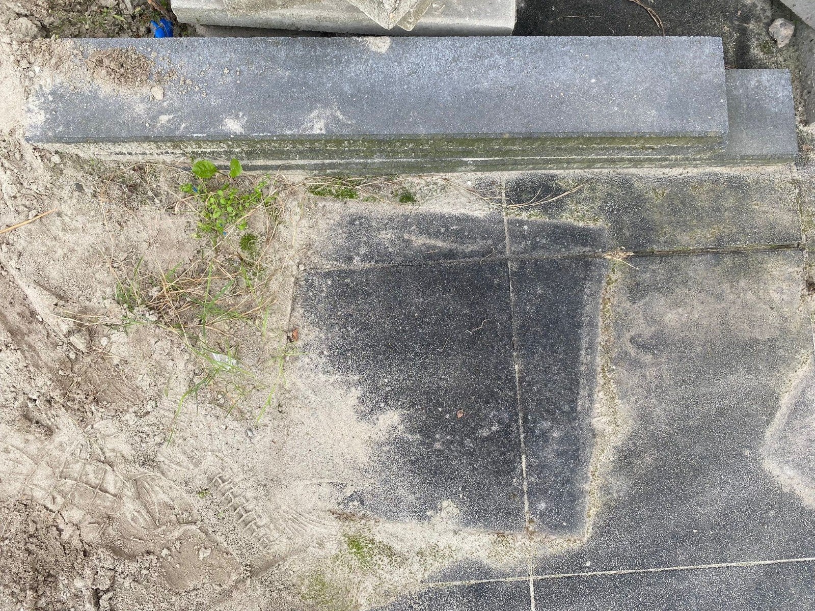 3 Antraciet Opsluitbanden 100x15x5 CM, Tuin en Terras, Ophalen, Gebruikt, Beton, Overige typen