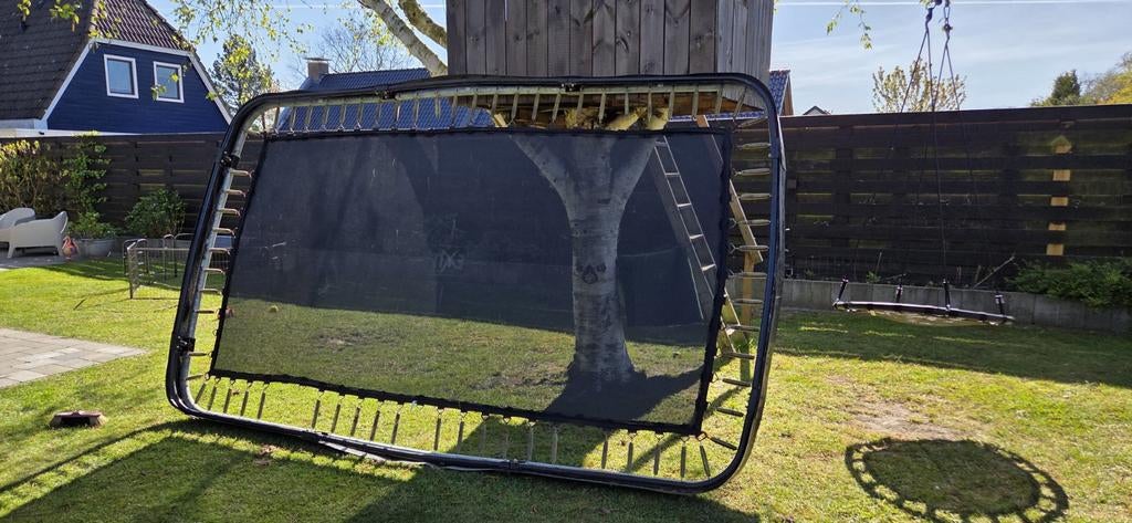 Inbouw trampoline 214 x 366 cm, Ophalen, Gebruikt