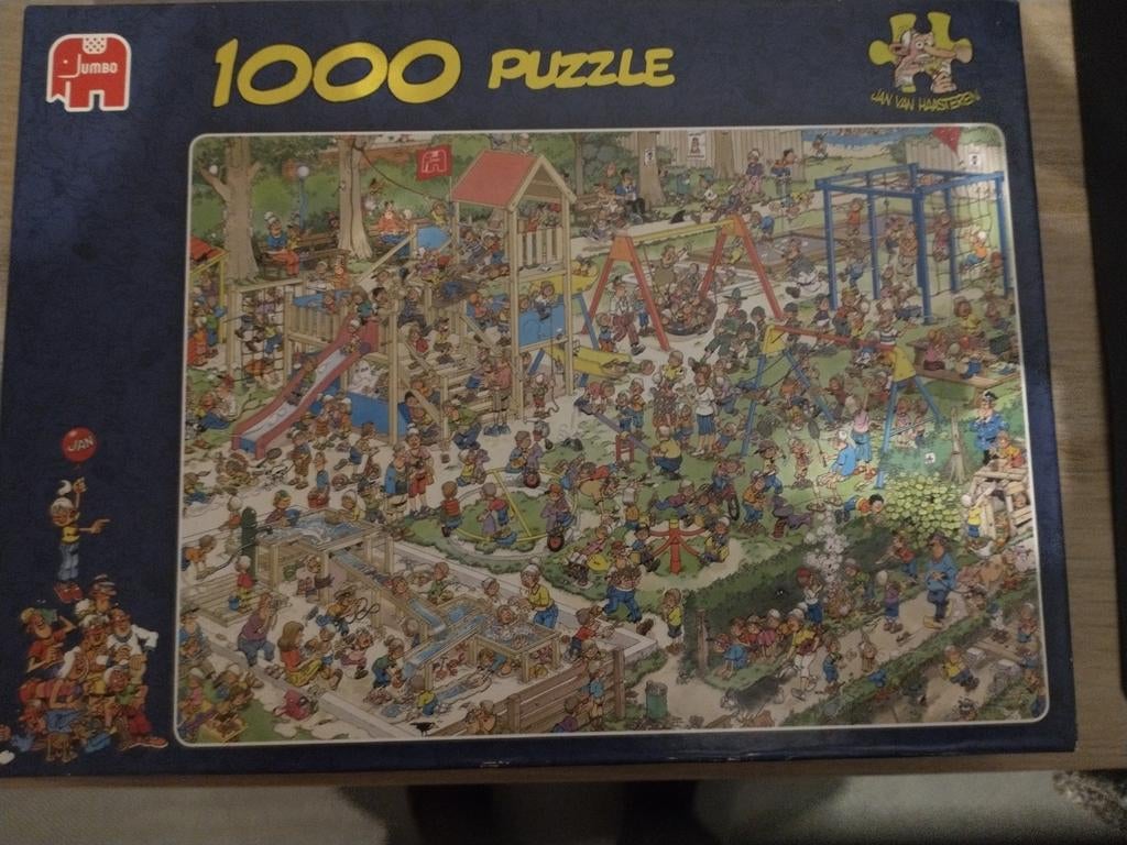 Jan van Haasteren puzzel de speeltuin 1000 stuks, Ophalen of Verzenden, 500 t/m 1500 stukjes, Zo goed als nieuw