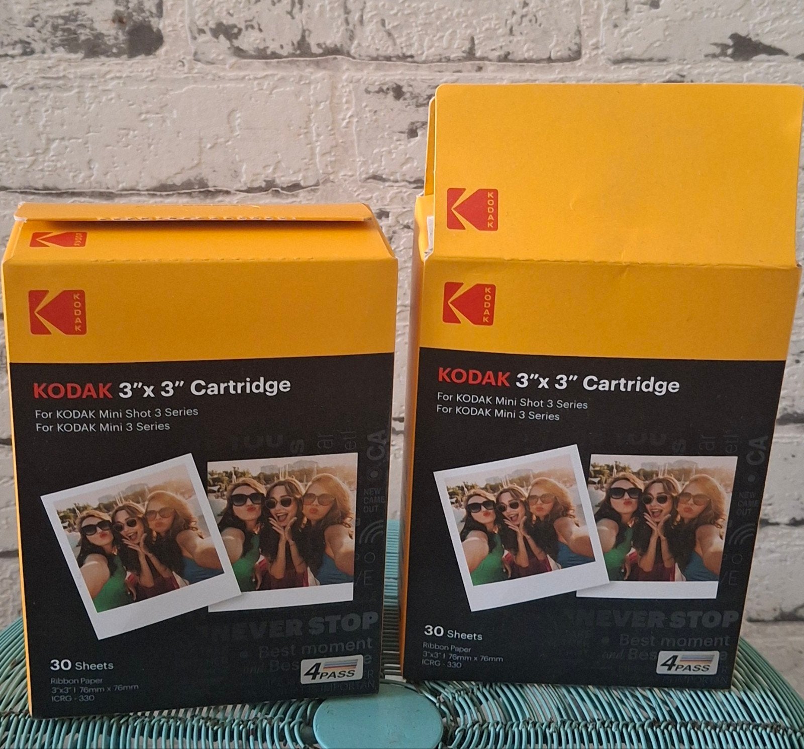 Kodak 3"x3" Cartridge Fotopapier voor Mini Shot/Mini 3, Nieuw, Ophalen of Verzenden, Sneldrogend, Inkjet fotopapier