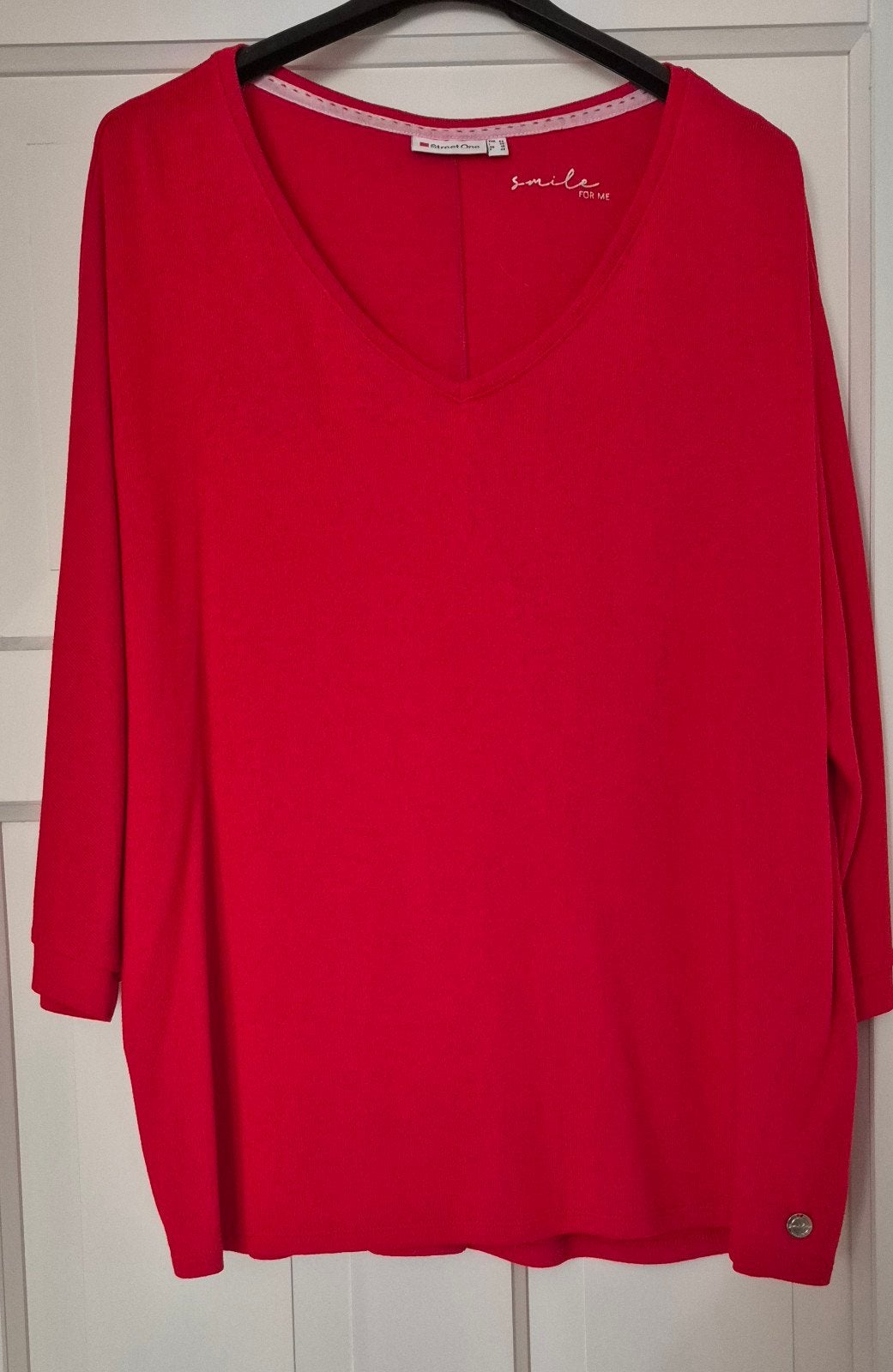 Leuke rode shirt/truitje mt 46 van Street one, STREET ONE, Maat 46/48 (XL) of groter, Ophalen of Verzenden, Zo goed als nieuw