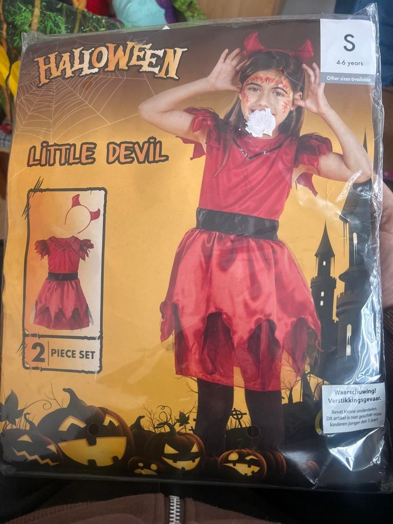 Halloween Little Devil kostuum, Kinderen en Baby's, Carnavalskleding en Verkleedspullen, Ophalen of Verzenden, Nieuw, 104 of kleiner
