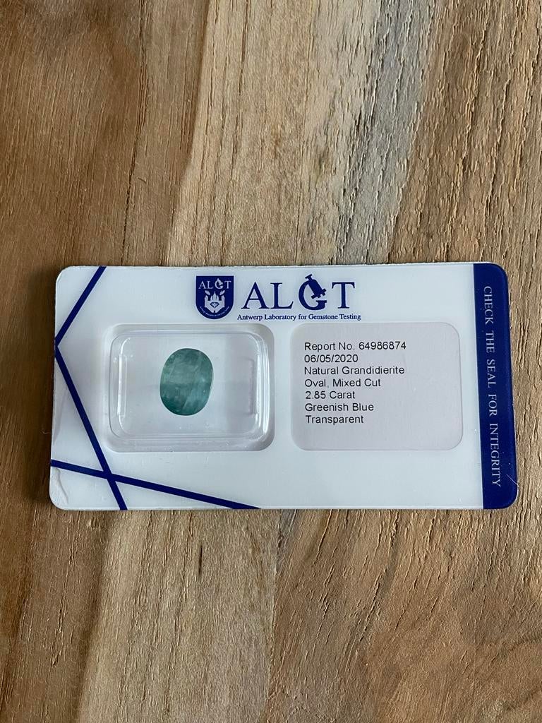 Natuurlijke Grandidieriet  2.85 Karaat met ALGT Certificaat, Ophalen of Verzenden, Nieuw