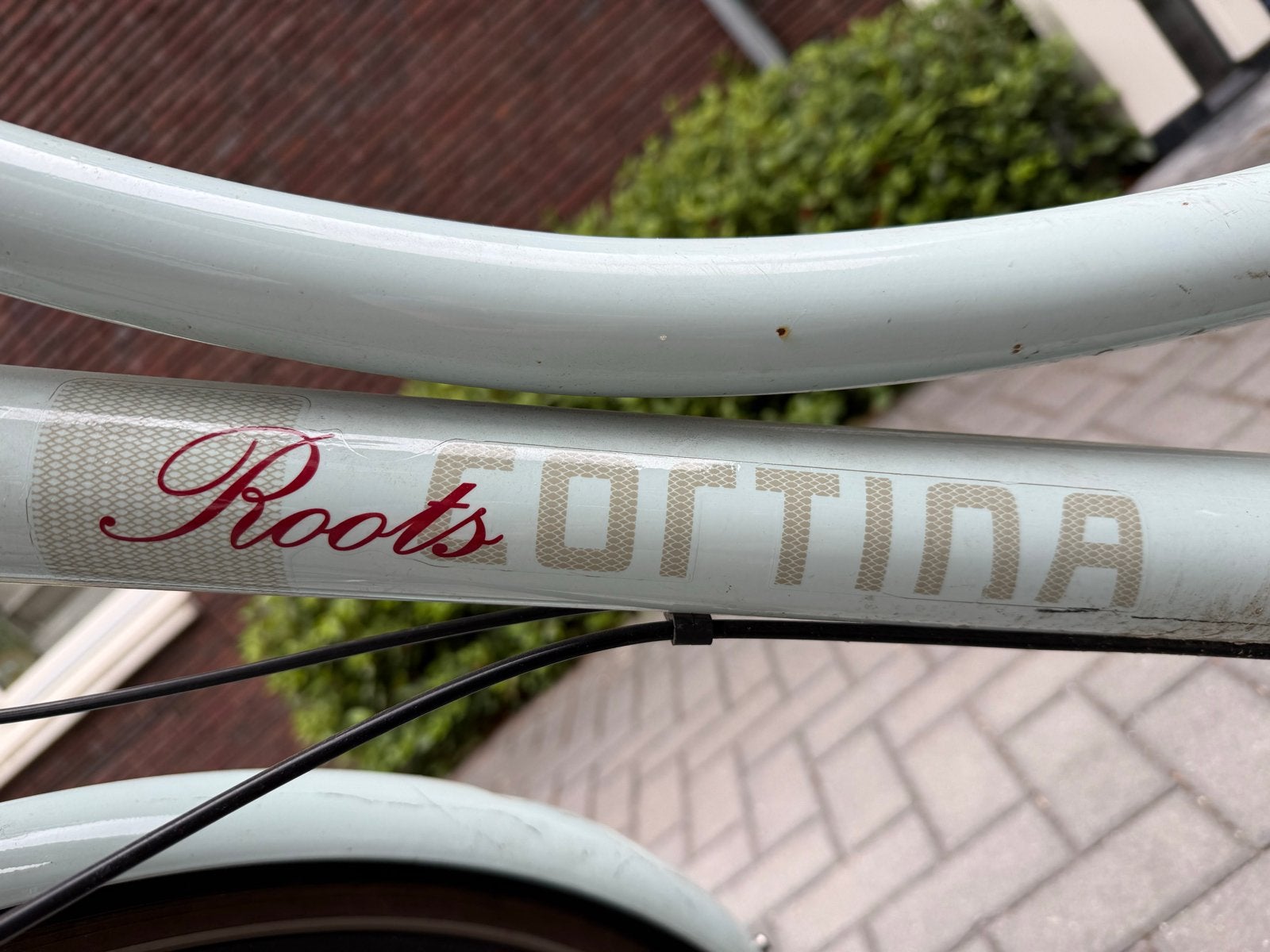 Moederfiets Roots Cortina - Lichtblauw, Fietsen en Brommers, Fietsen | Dames | Damesfietsen, Gebruikt, Versnellingen, 50 tot 53 cm