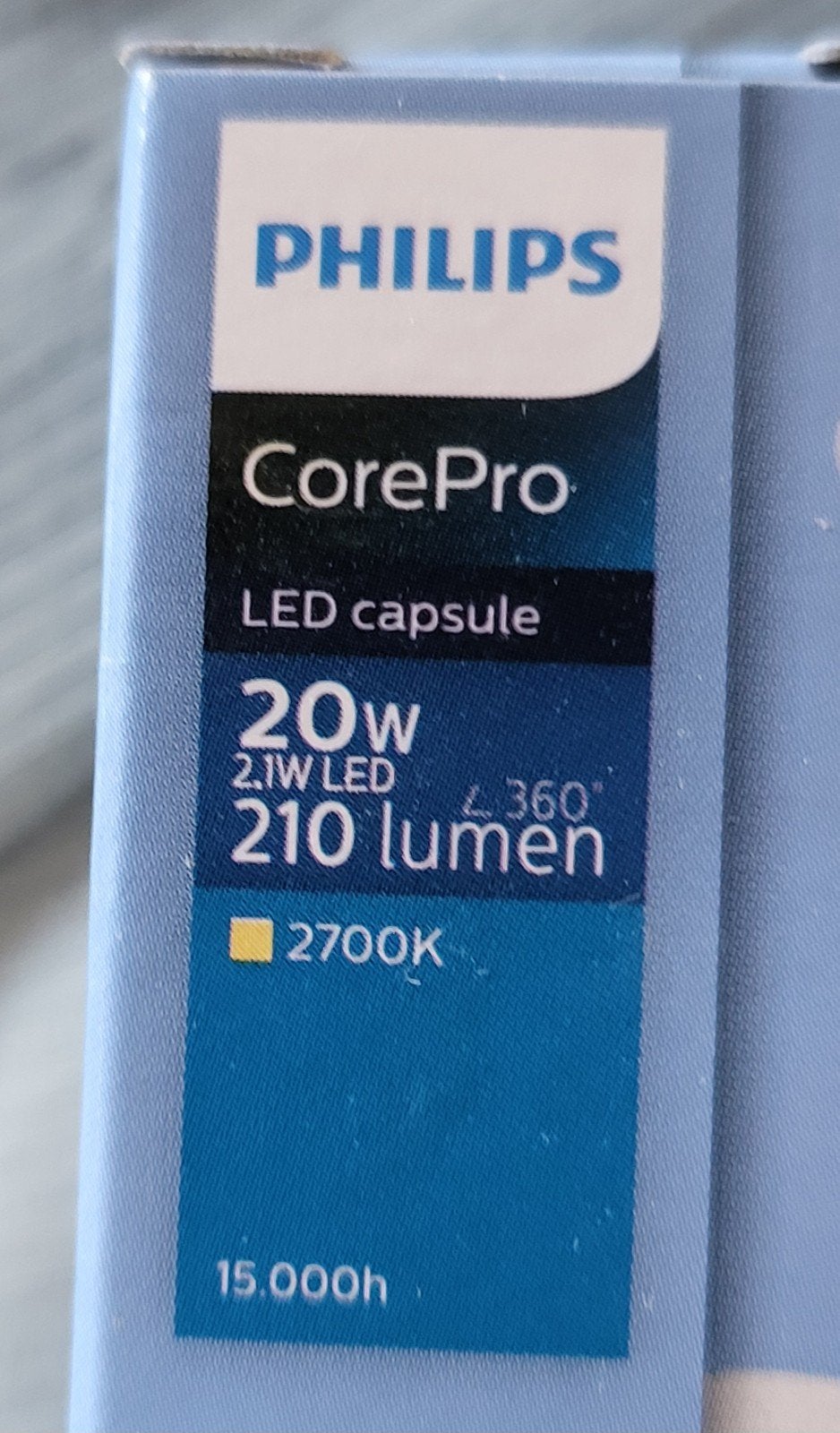 philips led corepro g4 steeklampjes 210lumen, Ophalen of Verzenden, Nieuw, Led-lamp
