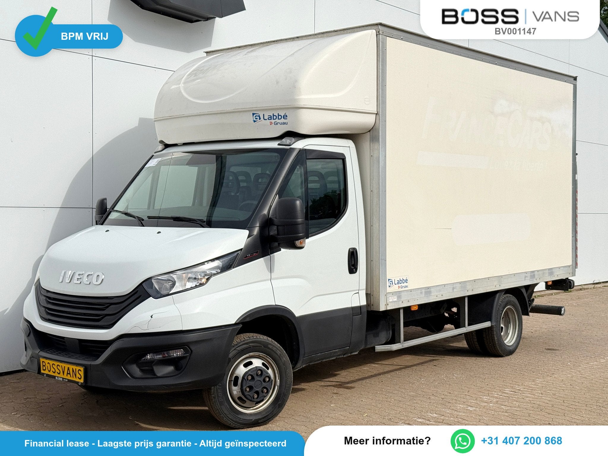 Iveco Daily 35C16 3.0 160PK Bakwagen Laadklep Zijdeur Camera, Achterwielaandrijving, Gebruikt, Euro 6, 4 cilinders
