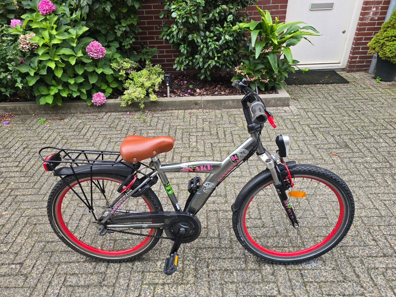 24 inch mooie geheel nagekeken batavus snake jongensfiets 3v, Ophalen, Terugtraprem, 24 inch, Zo goed als nieuw