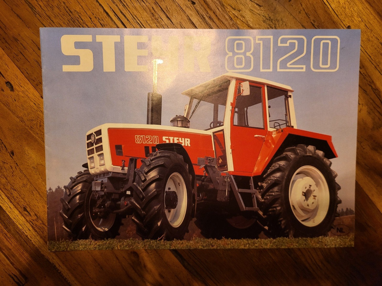 tractor folder Steyr 8120, Ophalen of Verzenden, Zo goed als nieuw