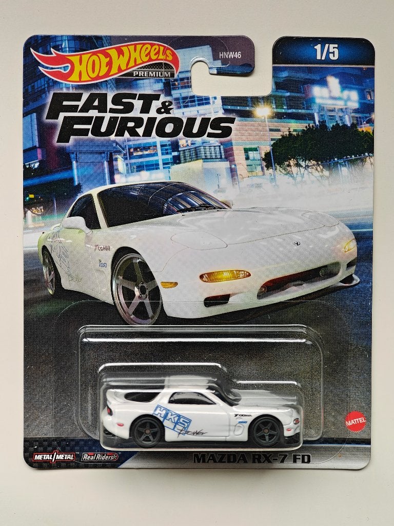 Hot Wheels Mazda RX-7 FD Fast & Furious HKS, Ophalen of Verzenden, Nieuw, Auto
