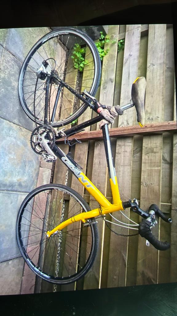 Giant  racefiets, Fietsen en Brommers, Fietsen | Racefietsen, Ophalen, Gebruikt, 10 tot 15 versnellingen, Aluminium