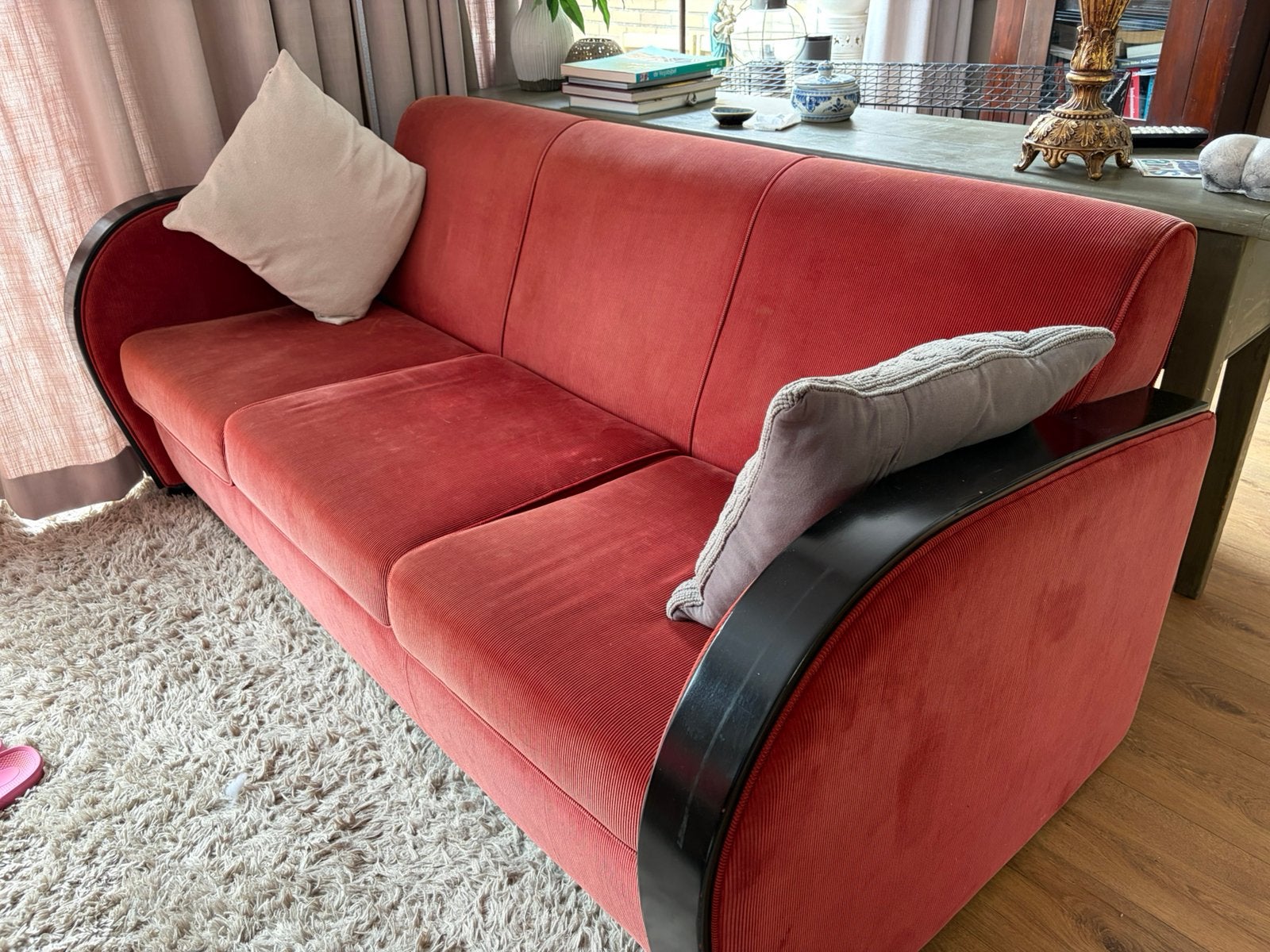 Art Deco 3-zits bank Rooker van Dutch Seating Company, Gebruikt, Driepersoons, 75 tot 100 cm, Ophalen of Verzenden