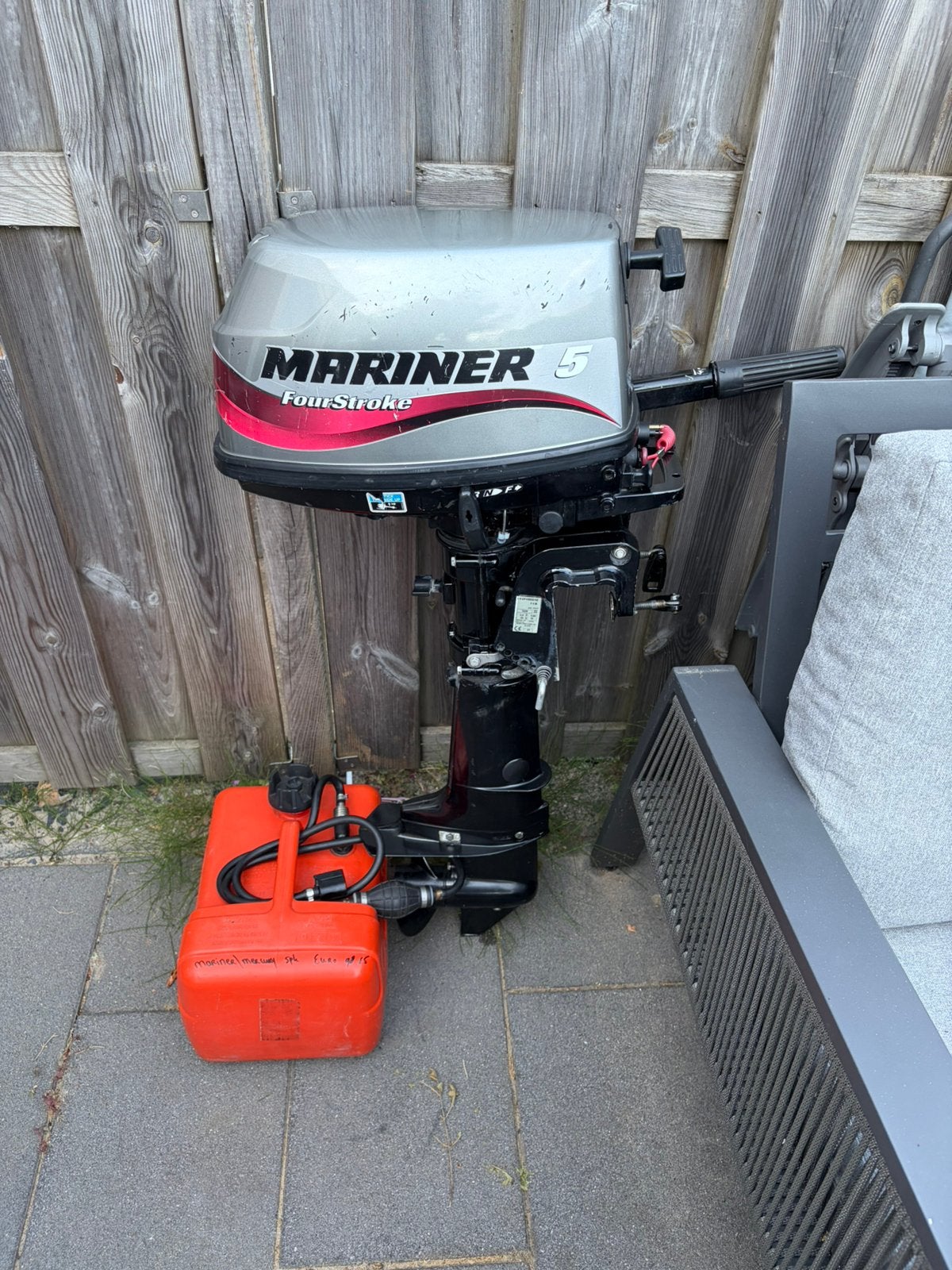 Buitenboordmotor Mariner 5pk 4 takt te koop, Watersport en Boten, Gebruikt, 5 tot 10 pk, Viertaktmotor, Ophalen of Verzenden