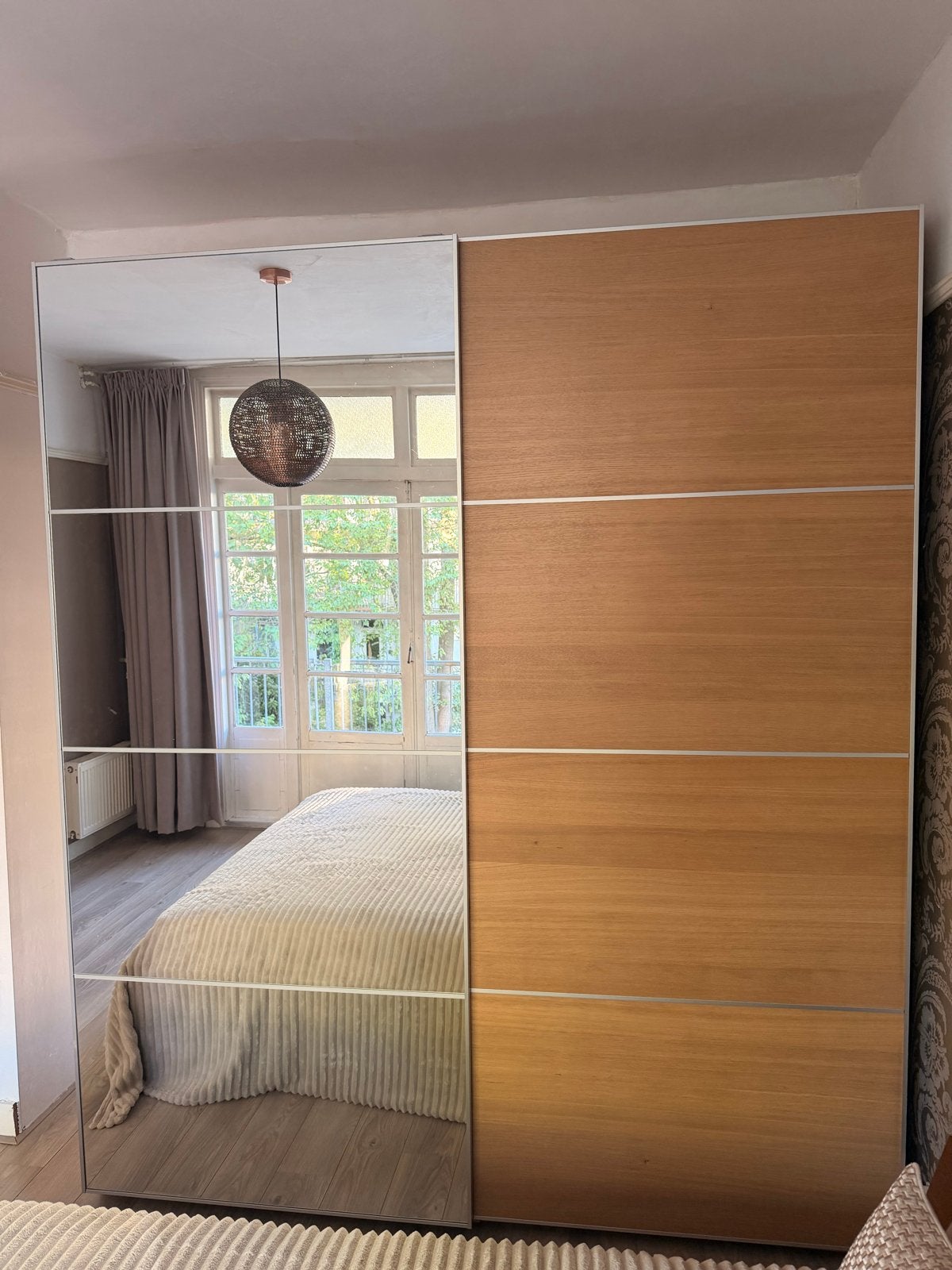IKEA PAX 200x236 kast | spiegel schuifdeuren | 6 lades, Huis en Inrichting, 200 cm of meer, 150 tot 200 cm, Zo goed als nieuw