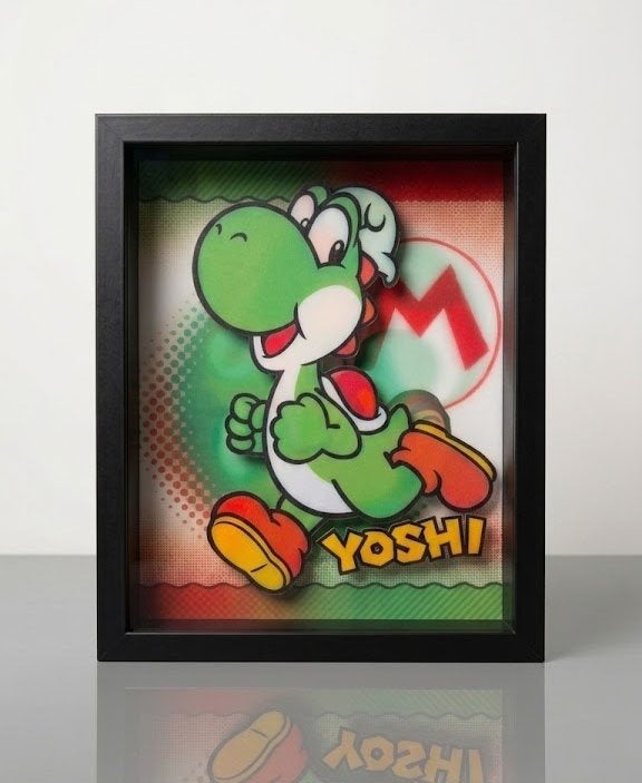 Partij 3D-wanddecoratie met Super Mario/ Yoshi afbeelding, NHP International, Nieuw, Ophalen of Verzenden, Info@nhp-international.com