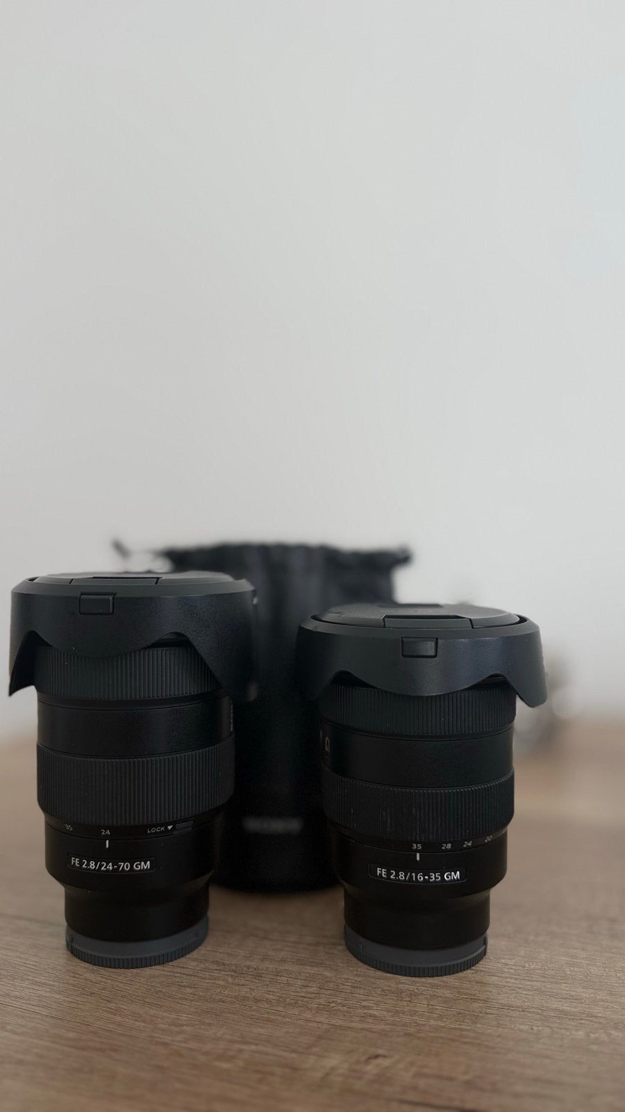 Twee SONY Lenzen, FE 24-70mm f2.8 GM en FE 16-35mm f2.8 GM., Ophalen, Zo goed als nieuw, Standaardlens, Zoom
