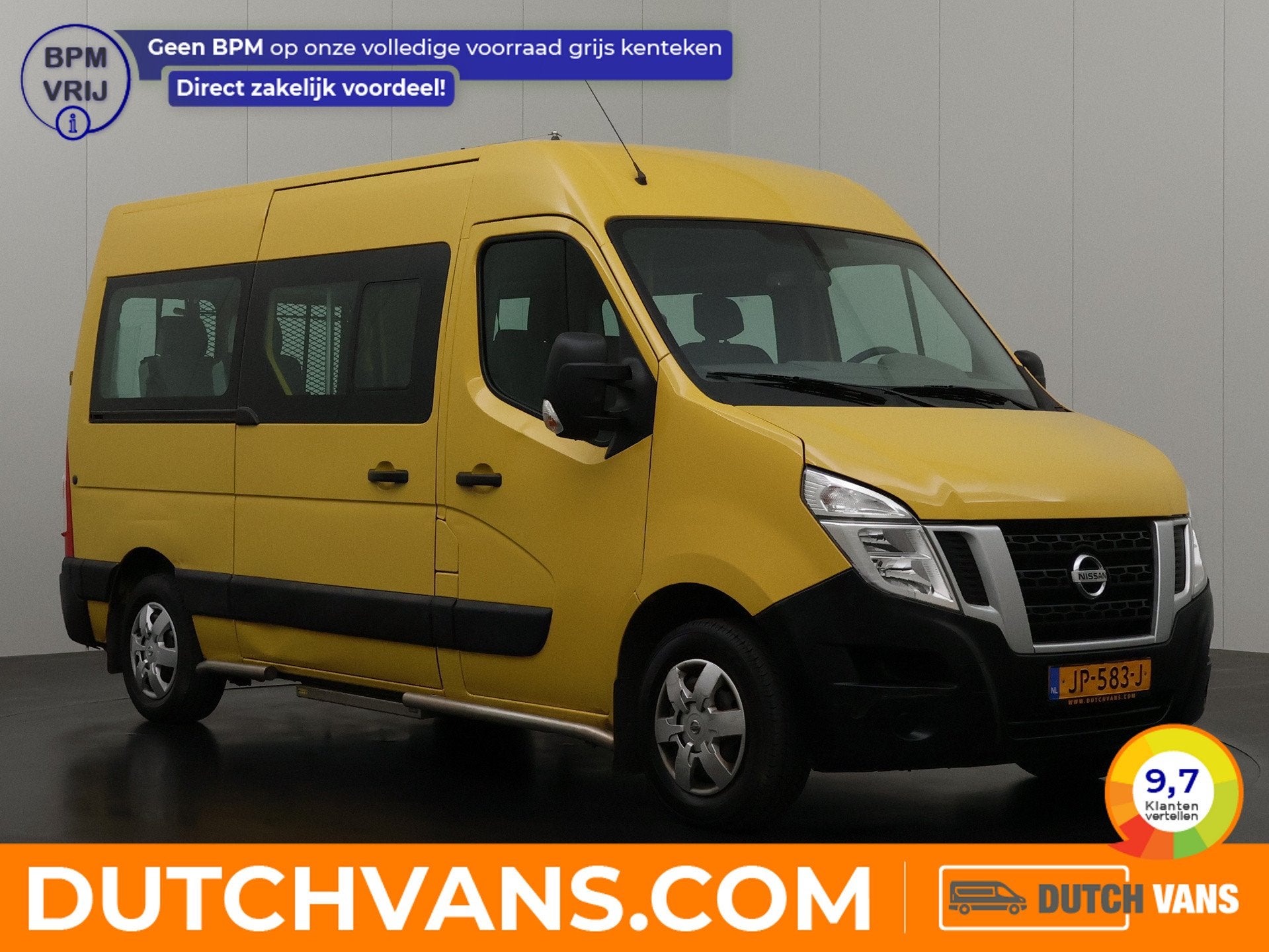 Nissan NV400 2.3DCi L2H2 Rolstoelbus | Euro 6 | 8-Persoons |, Voorwielaandrijving, Stof, Gebruikt, 4 cilinders