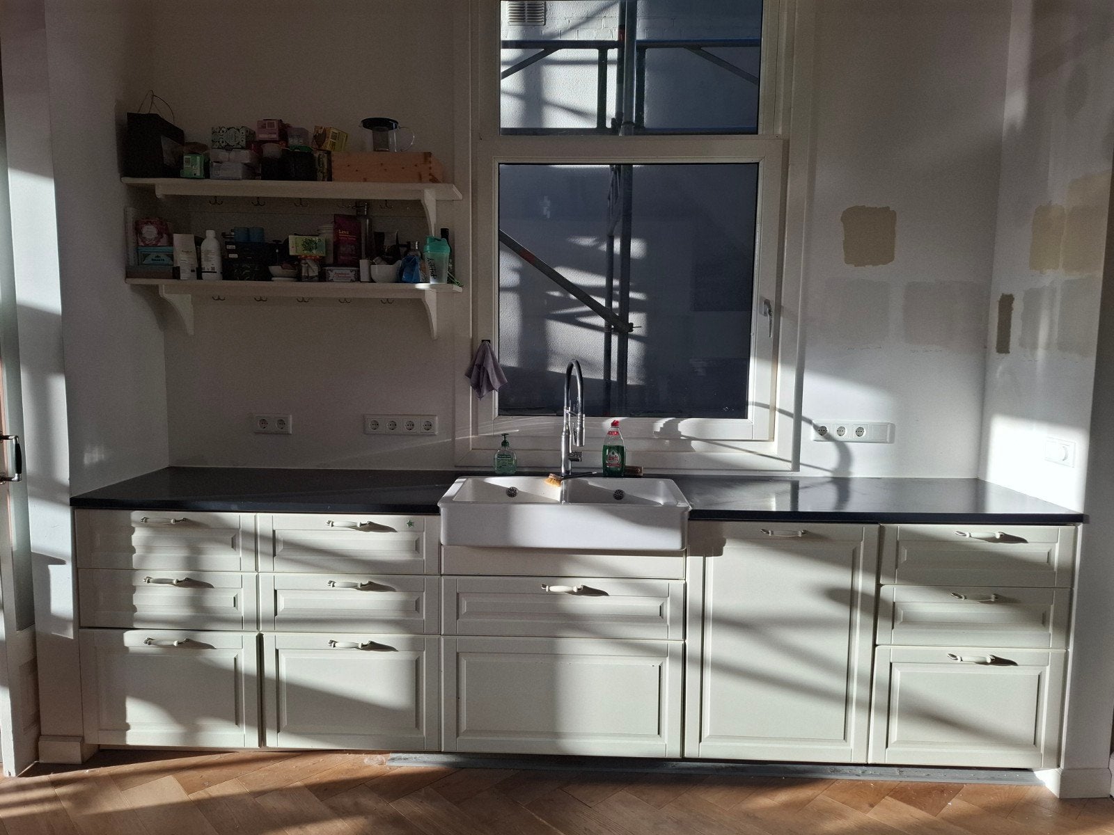 ikea keuken landelijk wit, Huis en Inrichting, Ophalen, Gebruikt, Wit, Dubbelwandige keuken