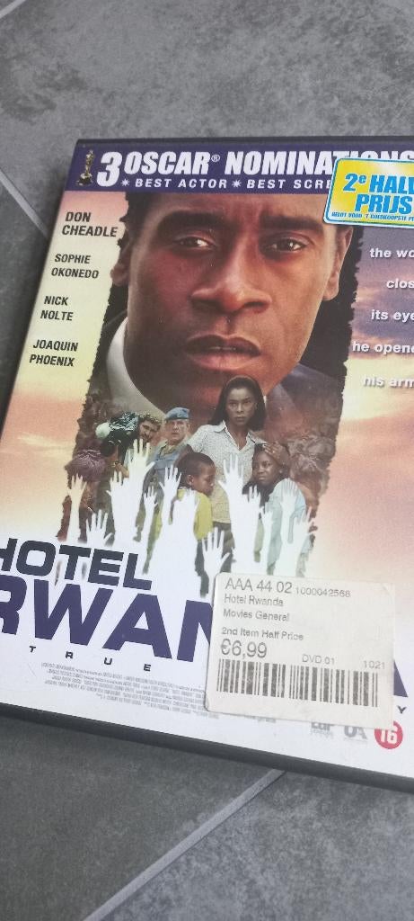 DVD Hotel Rwanda - nieuw, Cd's en Dvd's, Dvd's | Drama, Nieuw in verpakking, Drama, Alle leeftijden, Ophalen of Verzenden