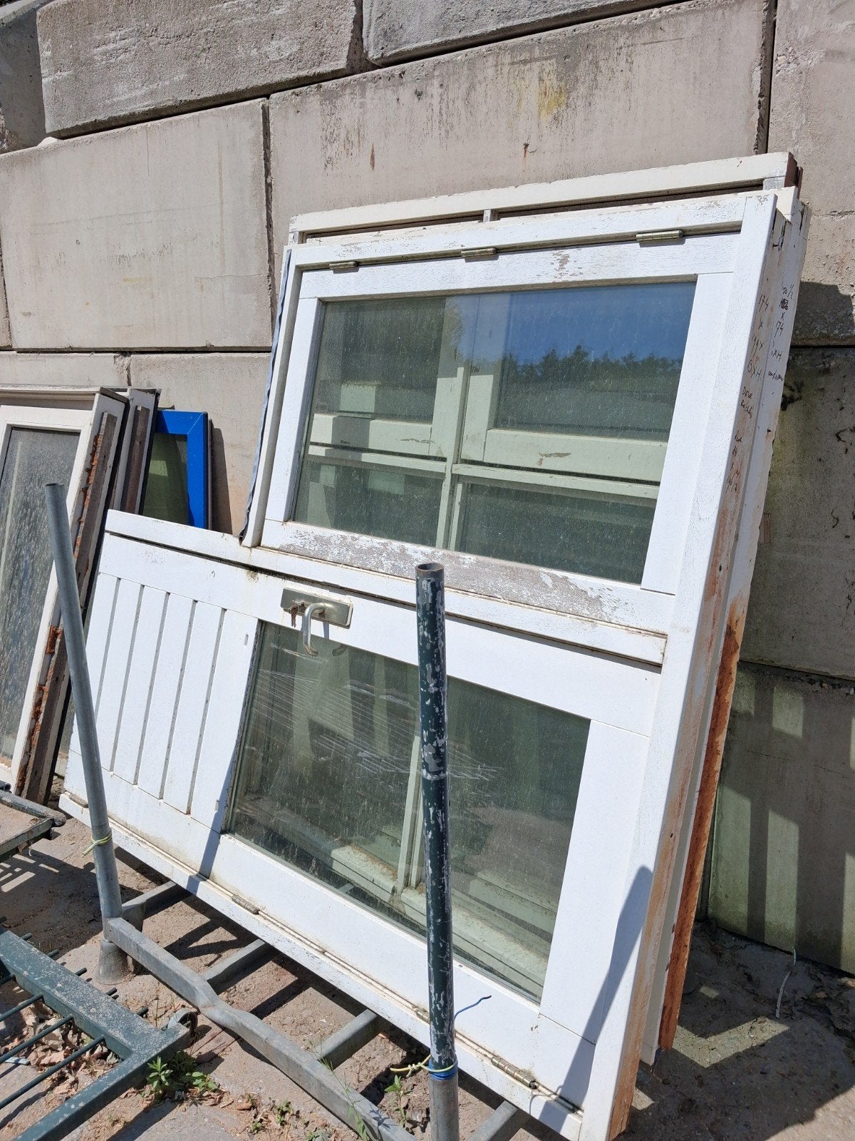 3x hardhouten kozijnen  alles dubbelglas, Ophalen of Verzenden