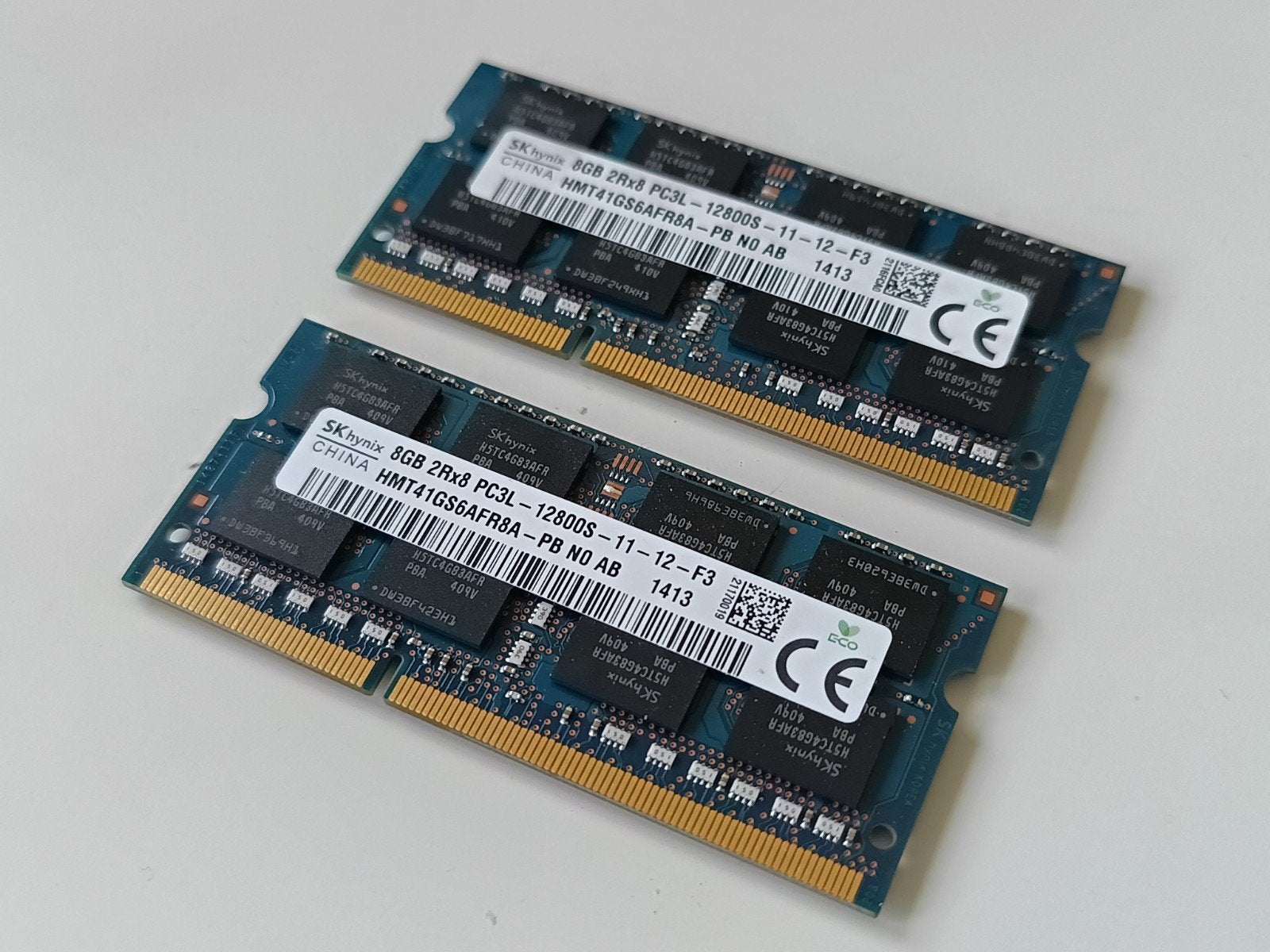 16GB (2x 8GB) RAM SODIMM DDR3L werkgeheugen SK Hynix, Computers en Software, RAM geheugen, Gebruikt, DDR3, Ophalen of Verzenden