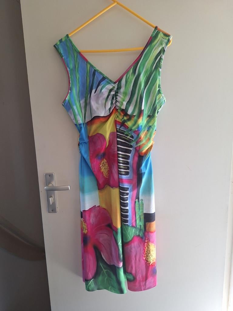 Kleurrijke jurk van LIZZY & COCO - Maat L, Overige kleuren, Maat 42/44 (L), Ophalen of Verzenden, Zo goed als nieuw