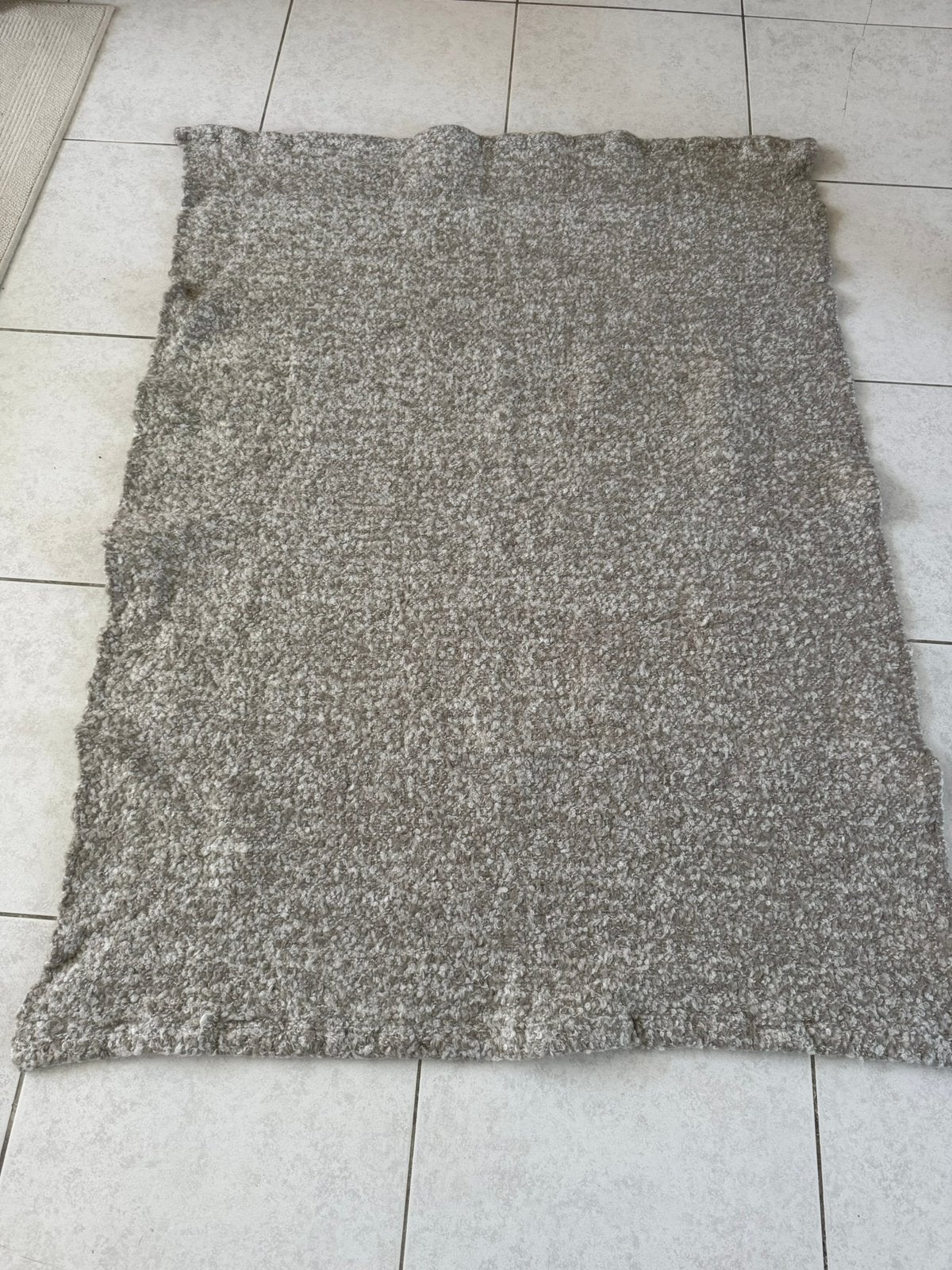 Wollen ikea stockholm plaid 130x170cm grijs gemêleerd, Huis en Inrichting, Woondeken, 130 cm, Zo goed als nieuw, Grijs